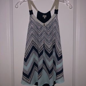 Blue Flowy Tank Top!!